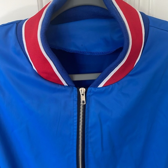 SHEIN blue lightweight varsity jacket windbreaker size 3XL - Picture 3 of 13